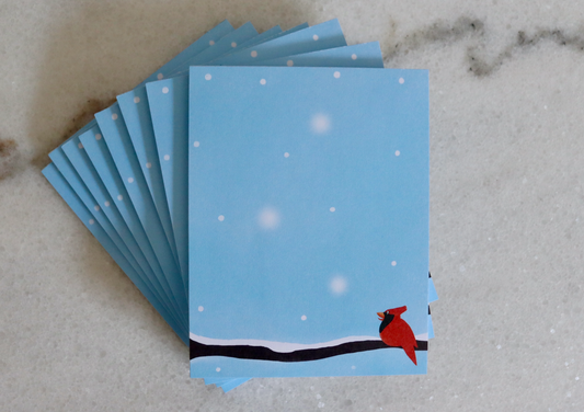 Cardinal Notepad - Winter Edition