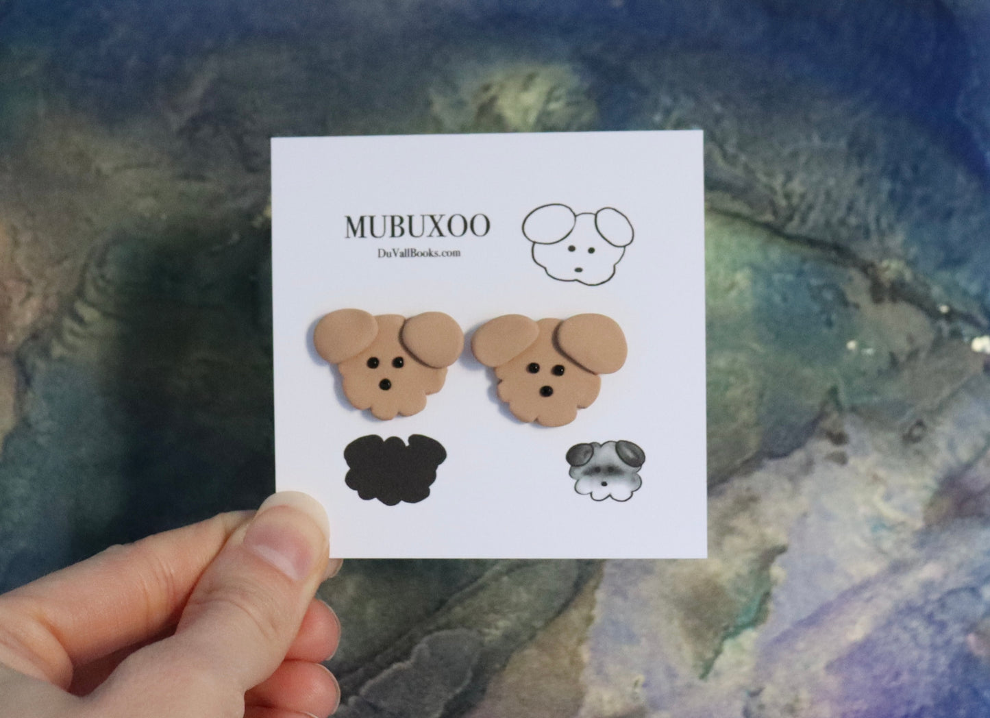 MUBUXOO Earrings - Handmade Clay Fluffy Dog Earrings